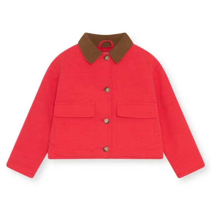 The New Society – Flint Bio-Baumwolljacke | Rot