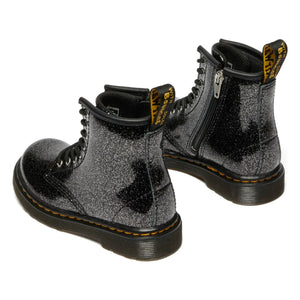 Dr Martens - 1460 J Glitzer Schnürstiefel | Glänzendes Schwarz