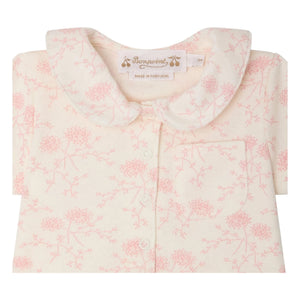 Bonpoint – Laelia Fleuri Set aus Oberteil und Shorts aus Bio-Baumwolle | Rosa