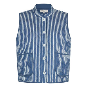 Lollys Laundry – Cairo Stripes Ärmellose Jacke | Blau