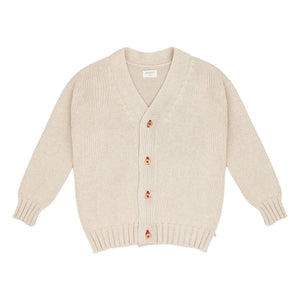 Jenest - Strickjacke aus 100 % Bio-Baumwolle | Sand
