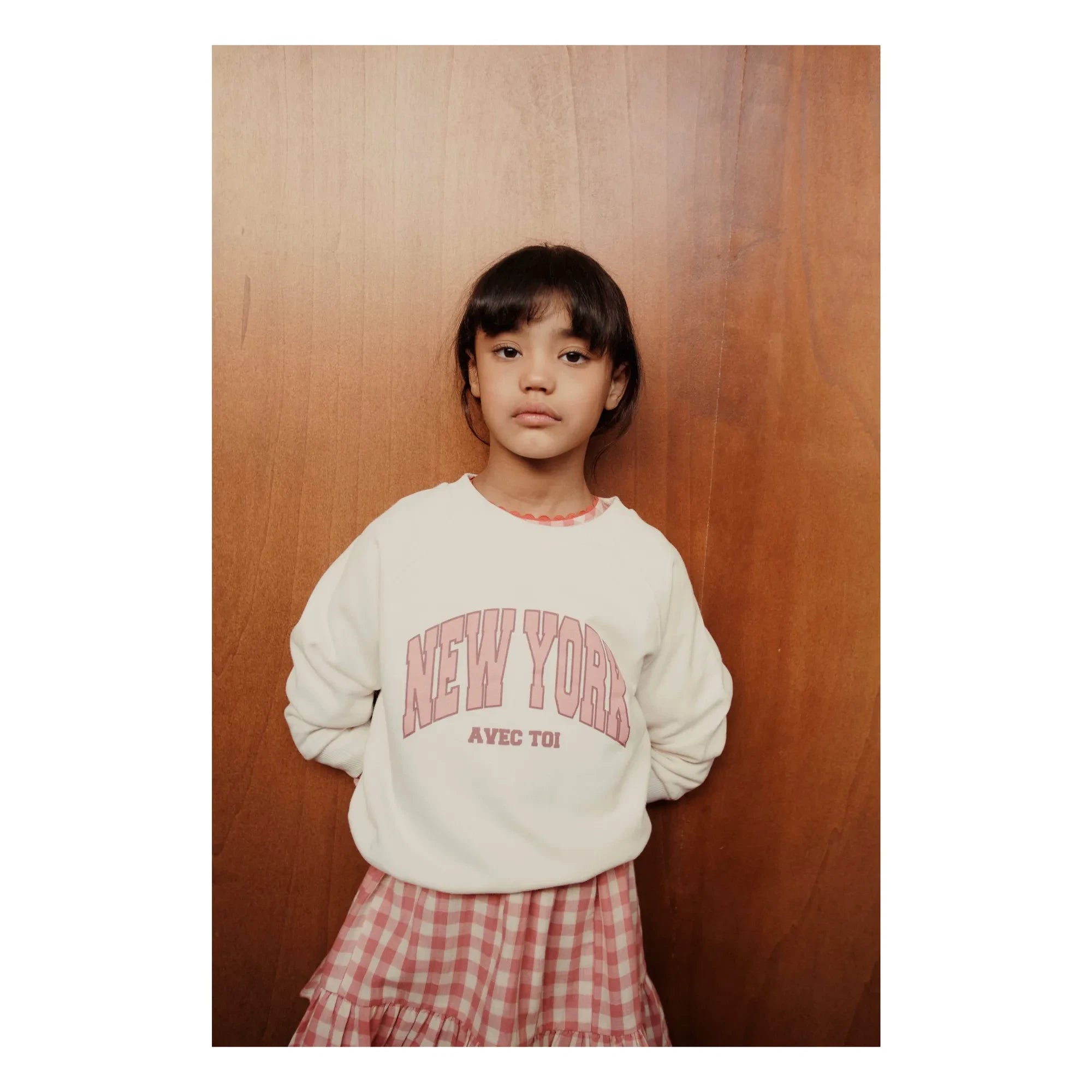 Emile et Ida – Sweatshirt New York Bio-Baumwolle | Creme