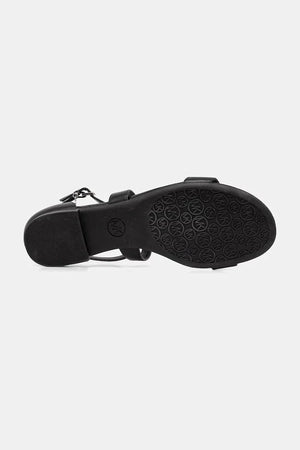 MICHAEL Michael Kors kadın düz taban deri sandalet Alexa Flex Flat Sandal
