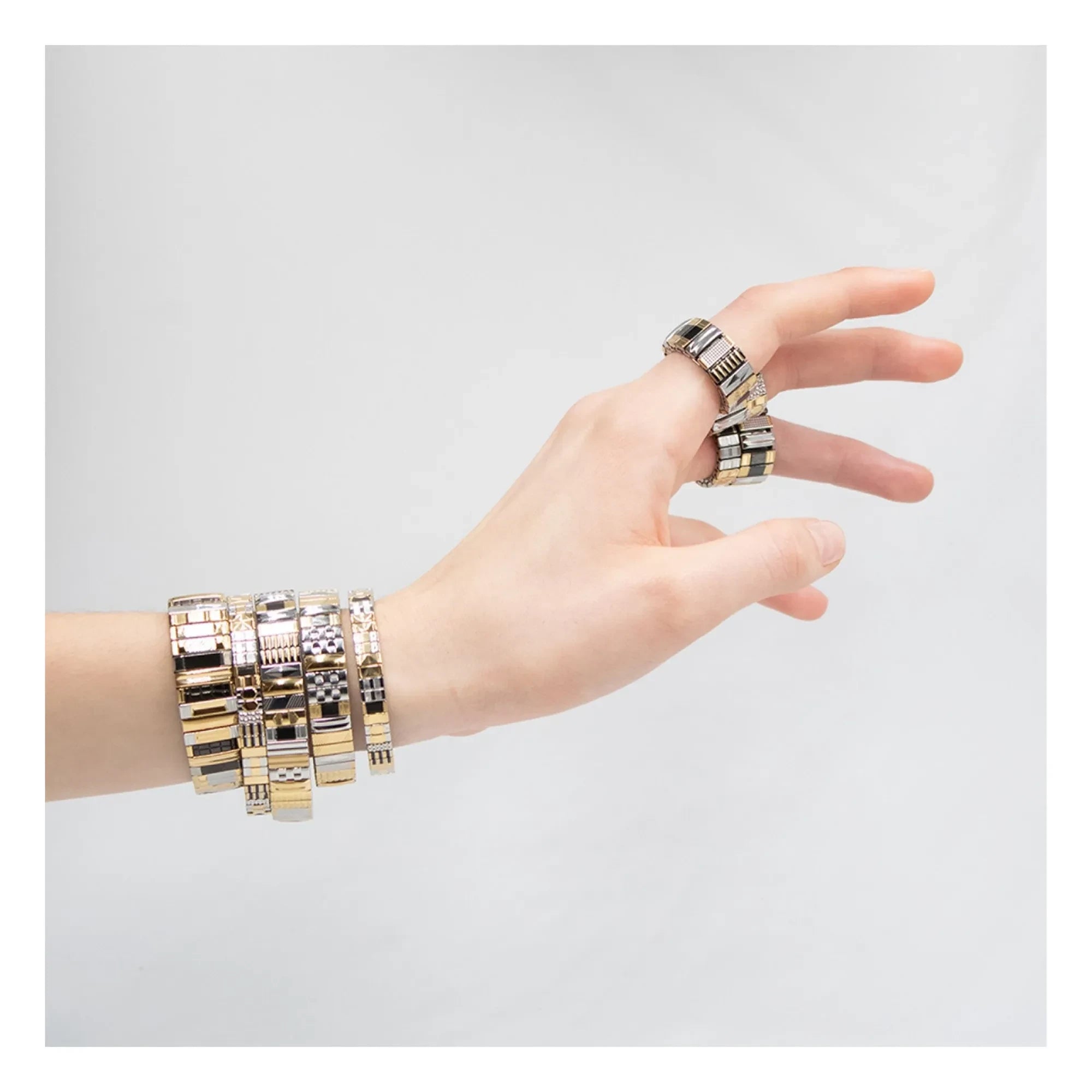 Sigal - SIG 14 Armband | Schwarz/Gold/Silber