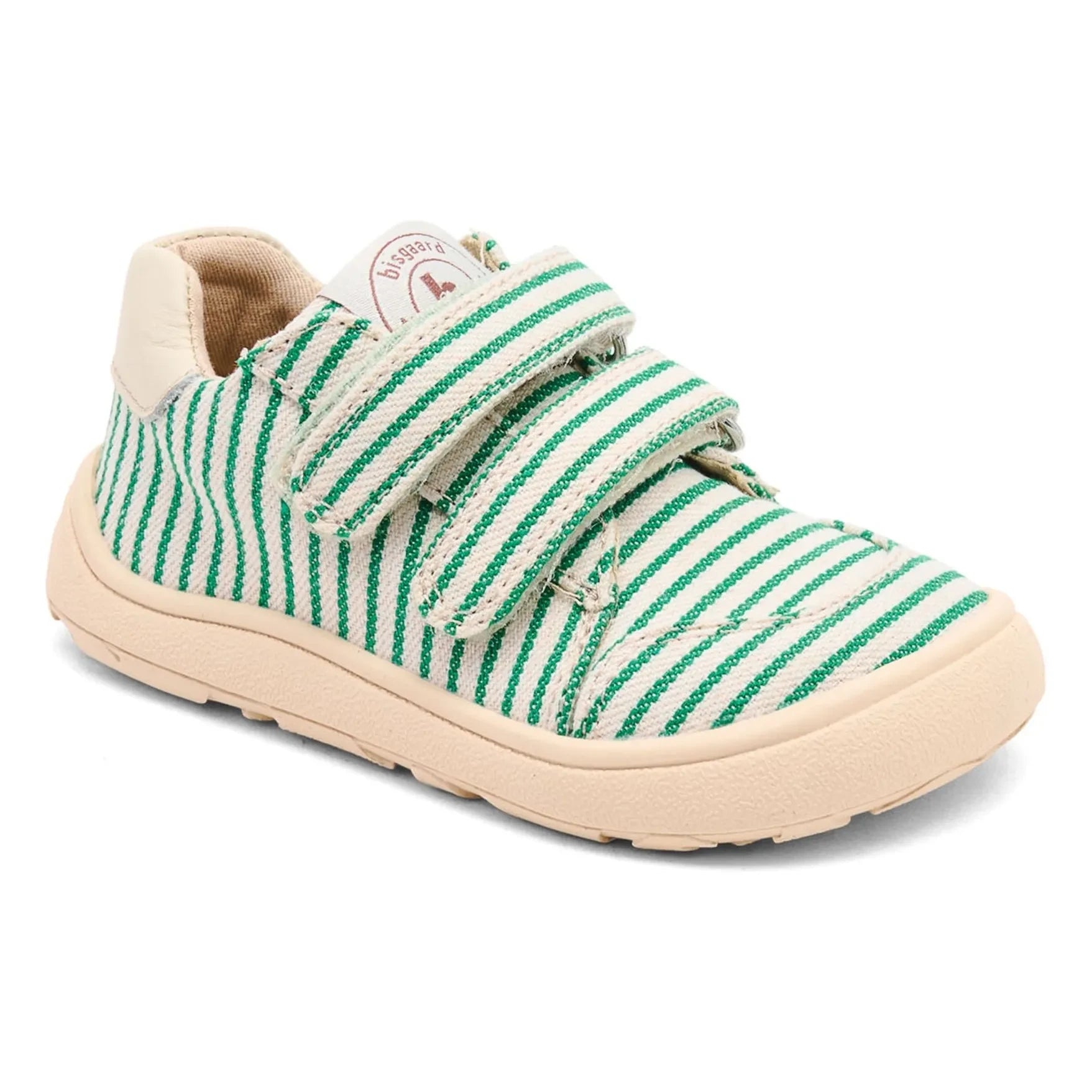 bisgaard - Gestreifter Sneaker mit Kratzdetails | Grün