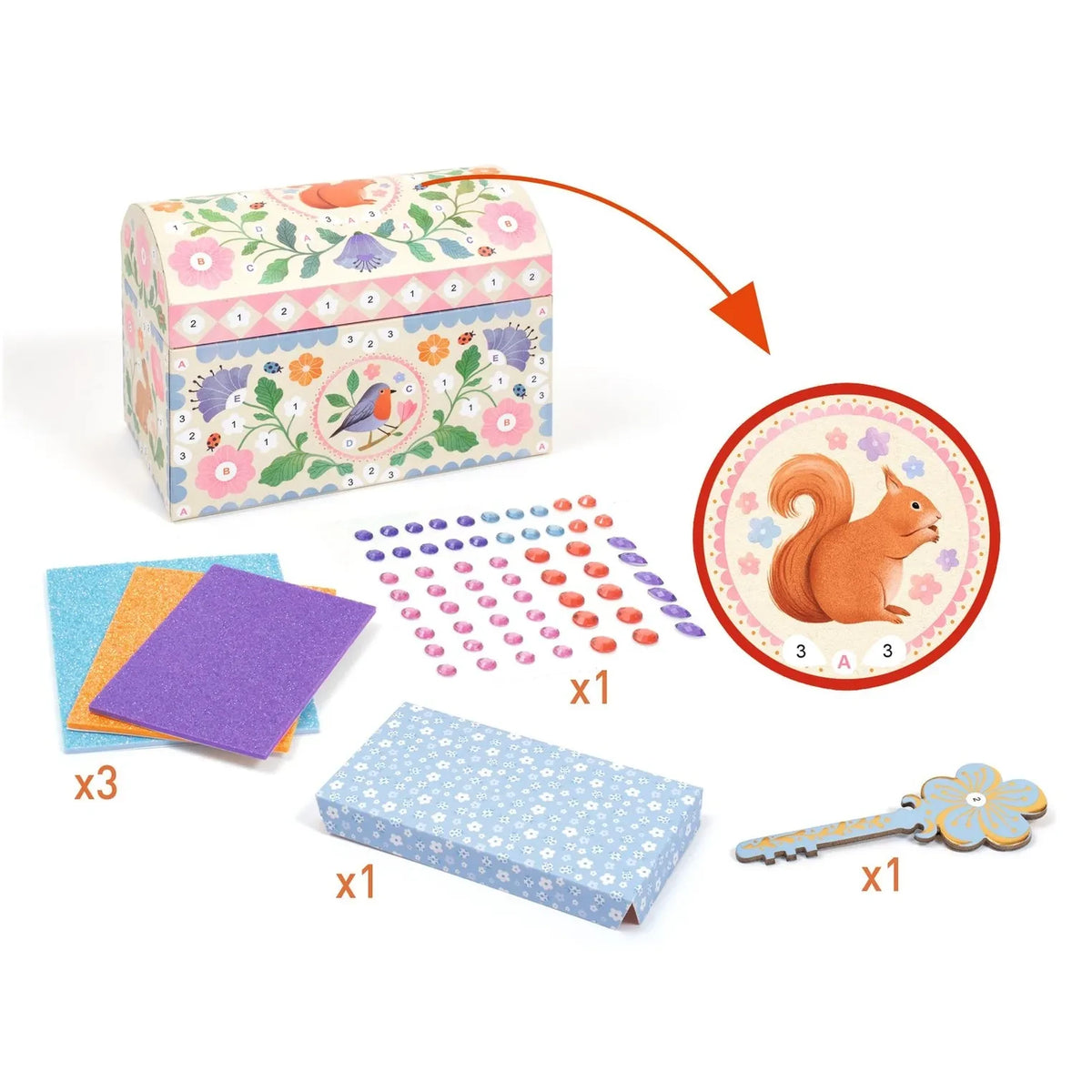 Djeco - "Precious Treasures" Dekorative Box