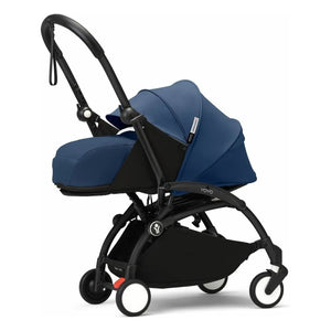 Stokke® - YOYO³ Komplett-Buggy 0+ und 6+ Schwarzer Rahmen | Air France Blau