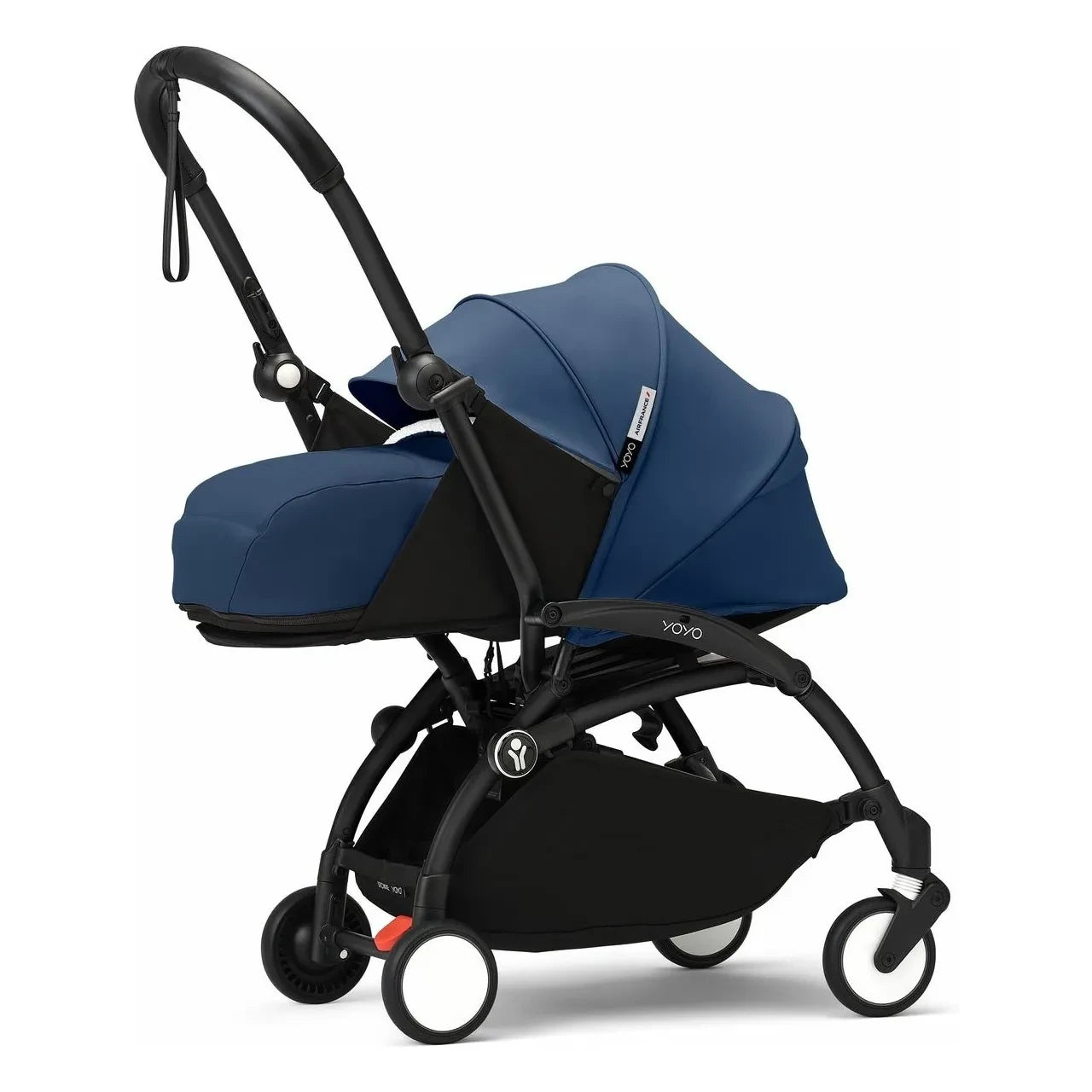 Stokke® - YOYO³ Komplett-Buggy 0+ und 6+ Schwarzer Rahmen | Air France Blau