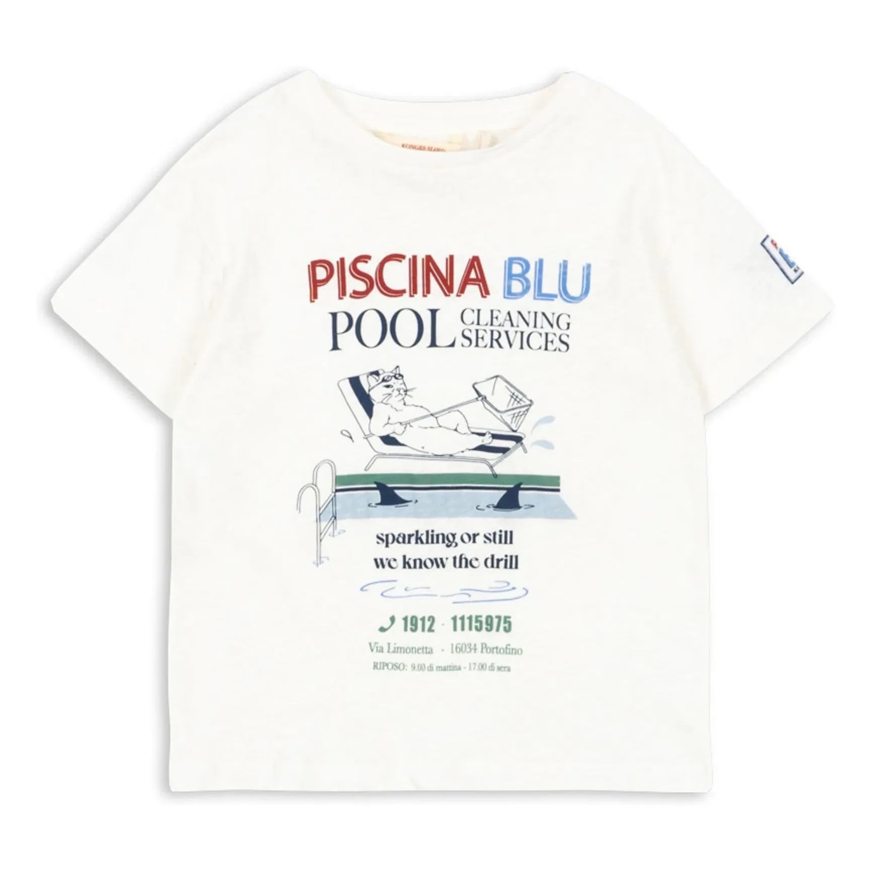 Konges Sløjd - Era Piscina T-Shirt Leinen und Bio-Baumwolle | Weiß