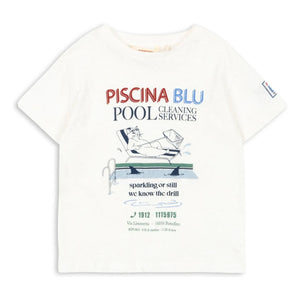 Konges Sløjd - Era Piscina T-Shirt Leinen und Bio-Baumwolle | Weiß