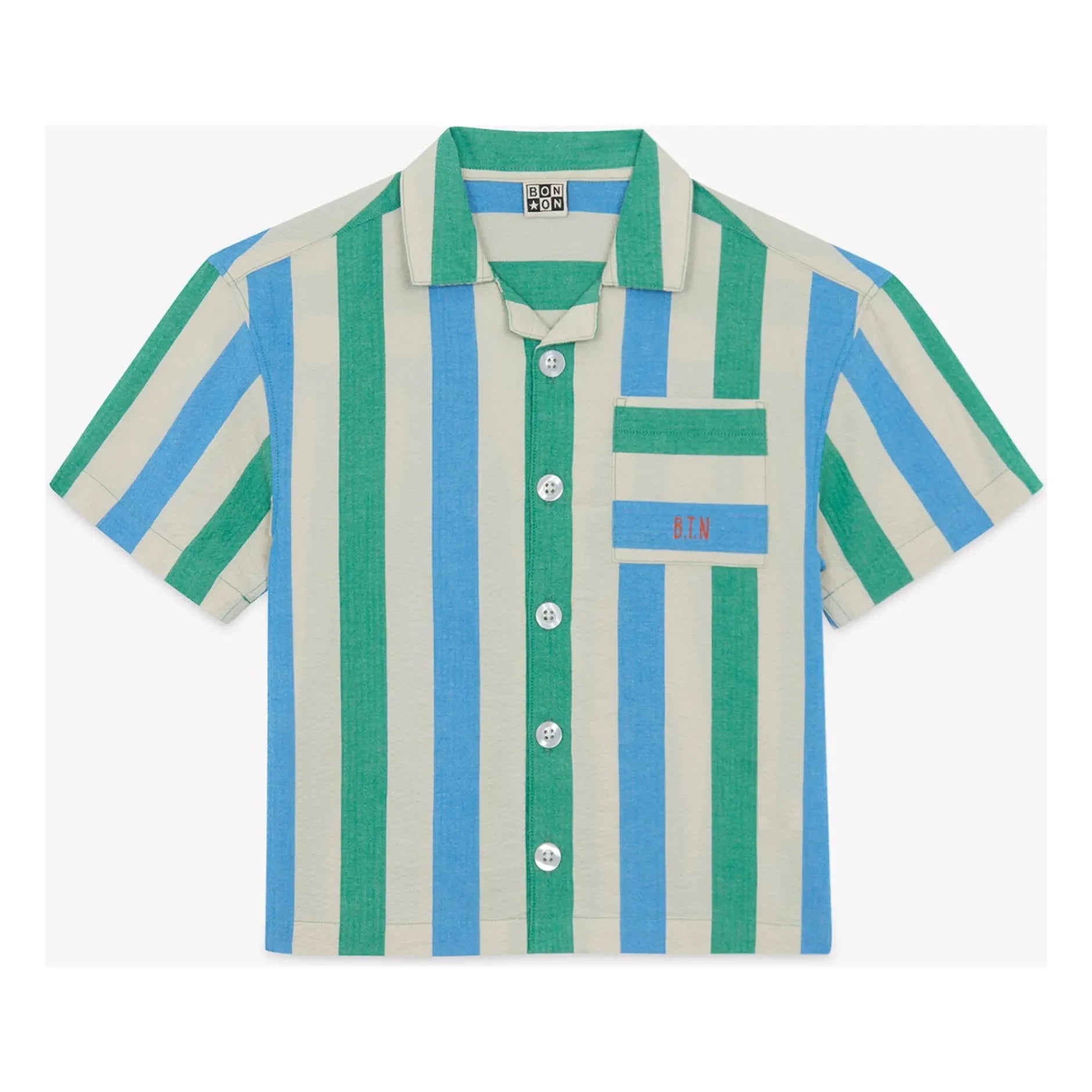 Bonton - Las Vegas Gestreiftes Hemd | Ecru