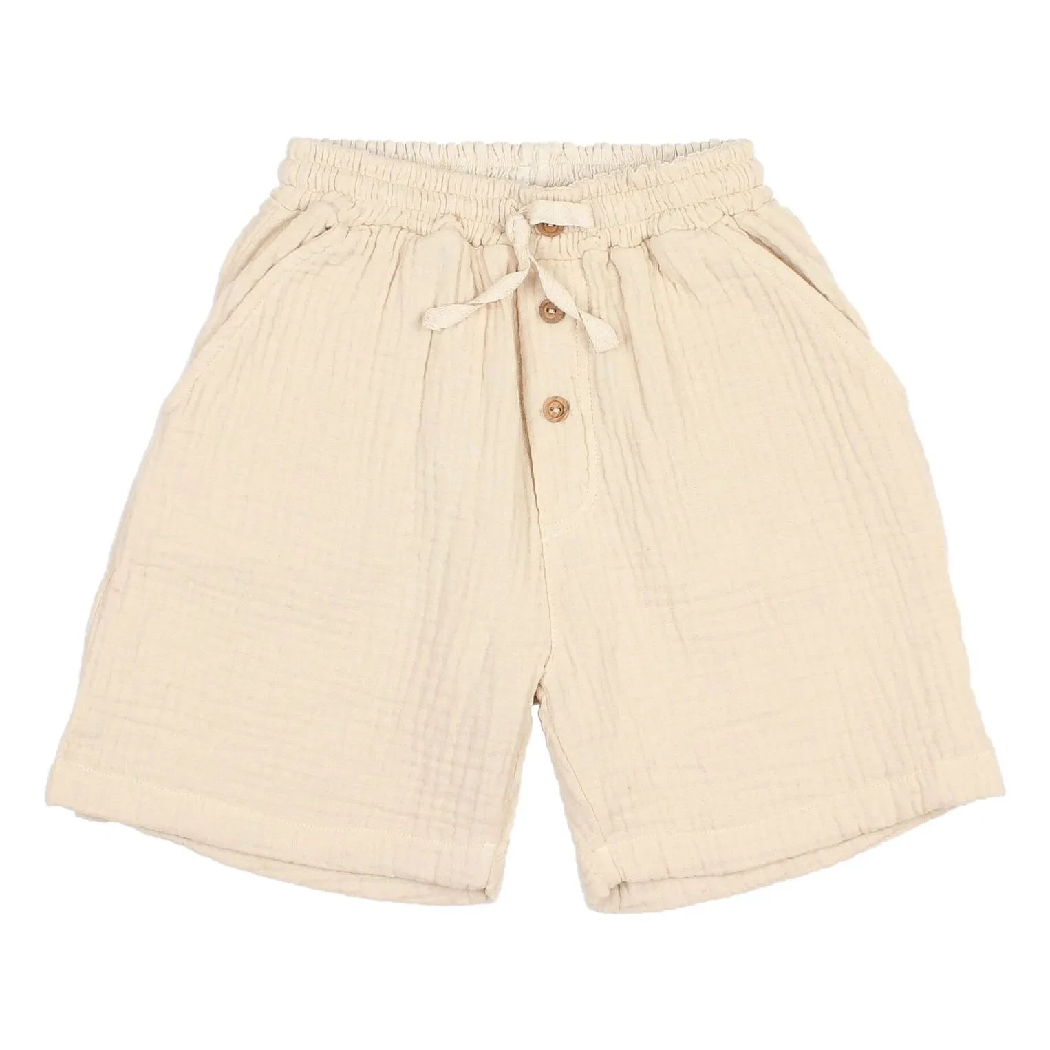 Búho - Baumwoll-Voile Bermuda Shorts | Sand