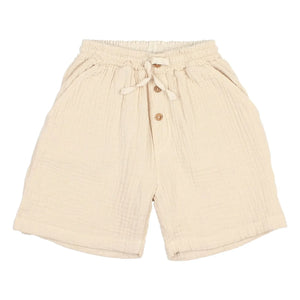 Búho - Baumwoll-Voile Bermuda Shorts | Sand