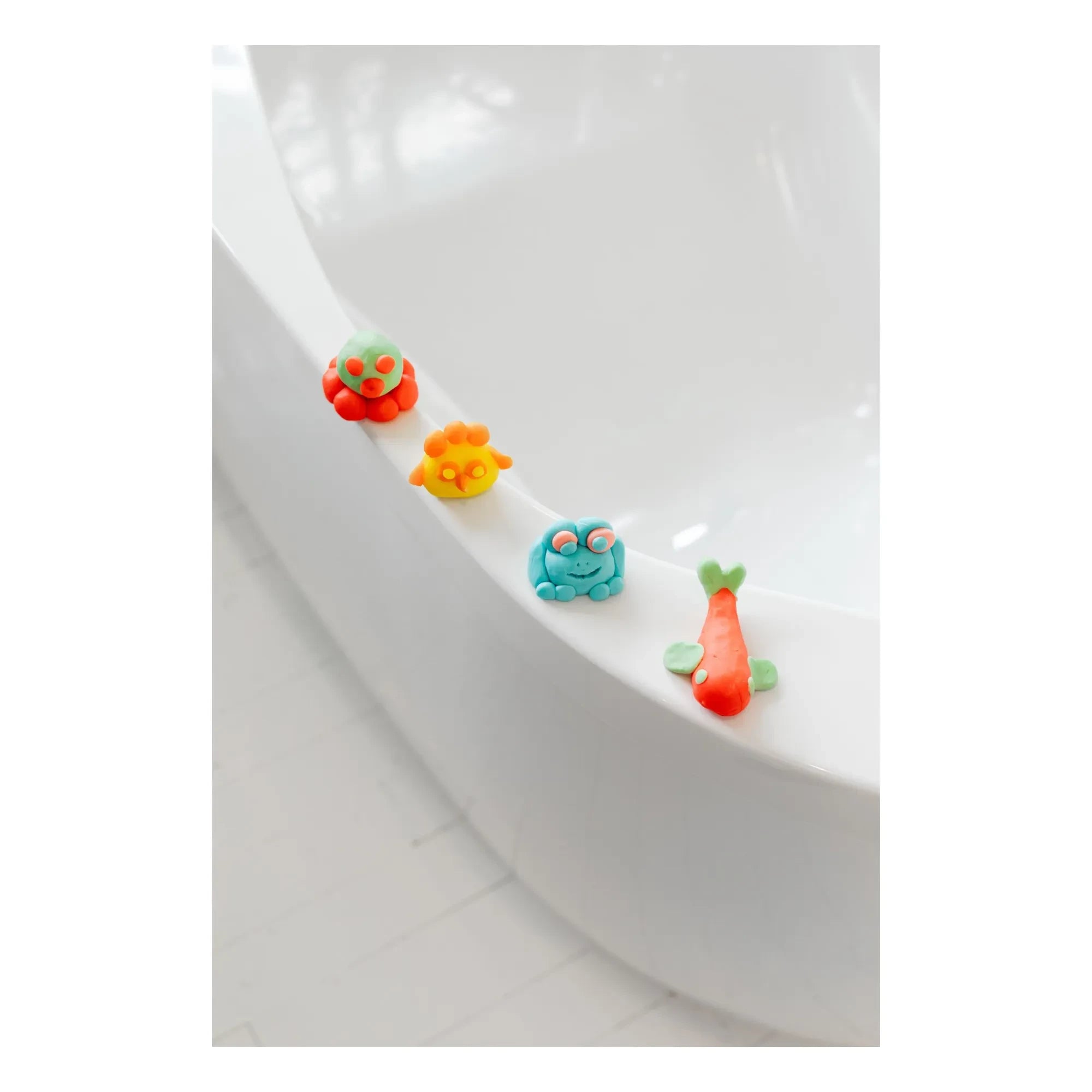 Nailmatic Kids - Pataploof waschbare Knetmasse Doppelpack mit Form | Orange