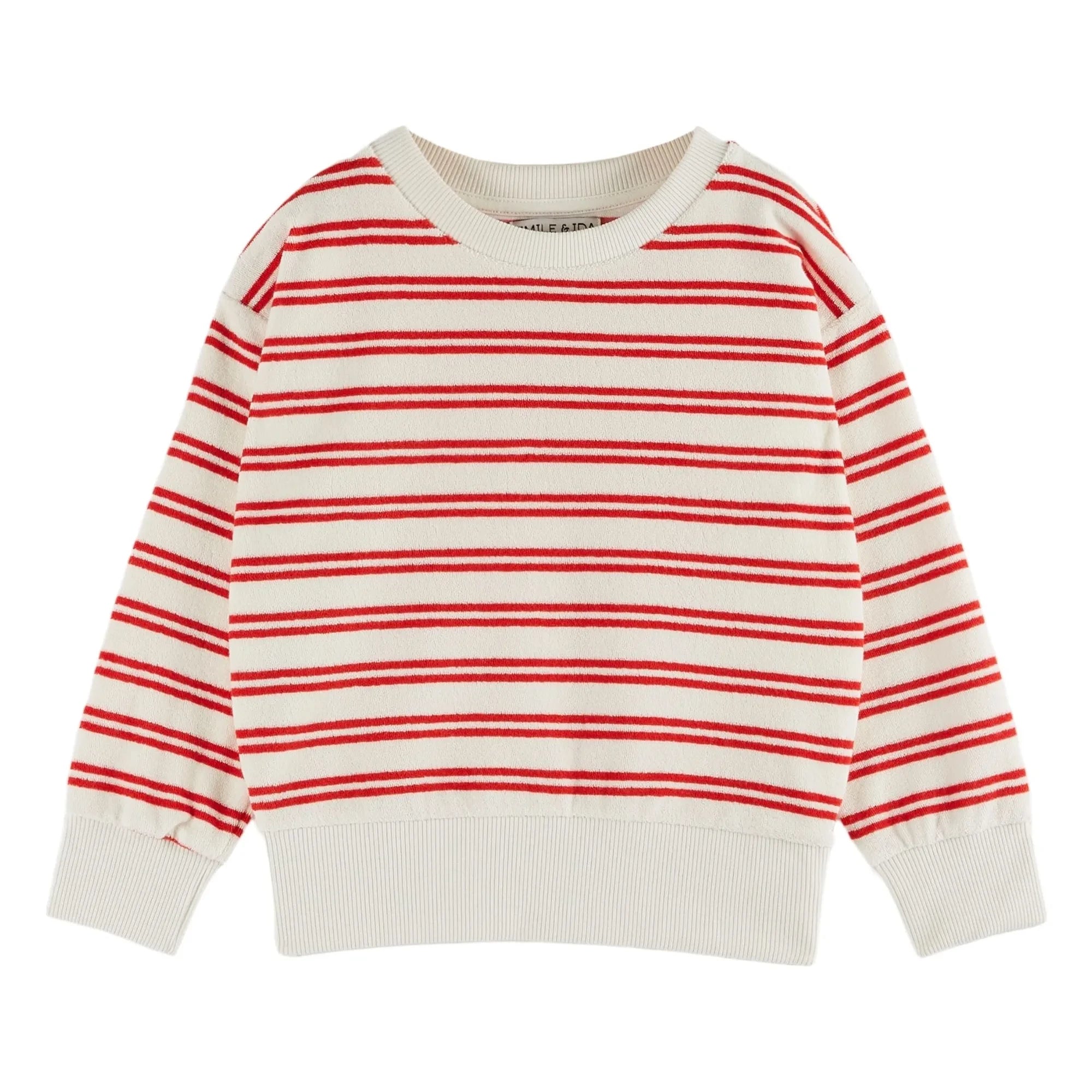 Emile et Ida - Kırmızı Çizgili Sweatshirt