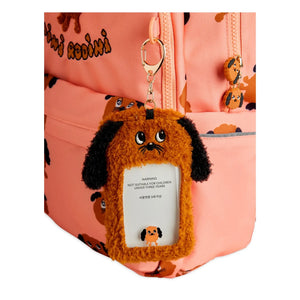 Mini Rodini - Rucksack aus recycelten Fasern mit Doggies-Print | Hellrosa
