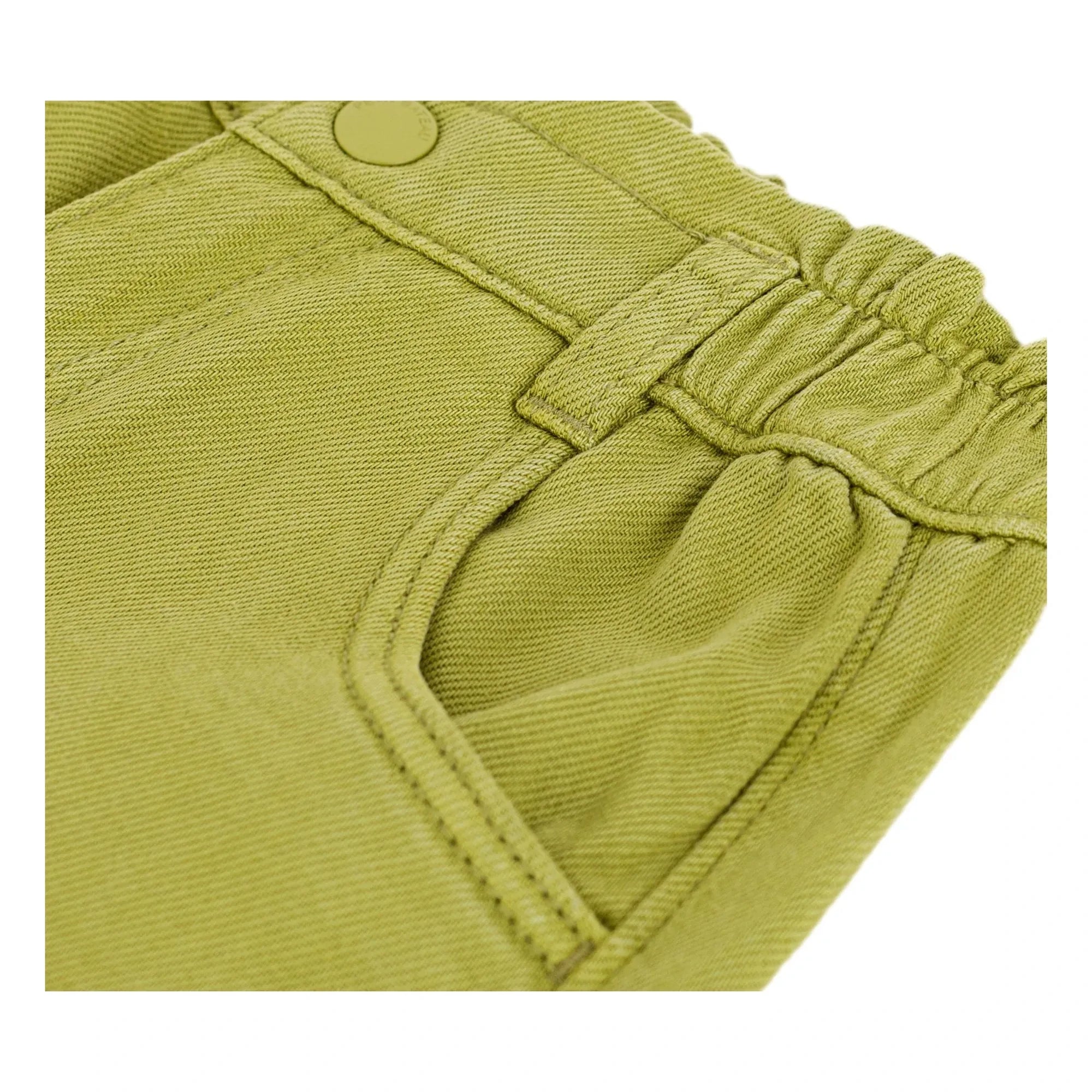Petit Bateau - Twillhose mit Paperbag-Bund | Olive