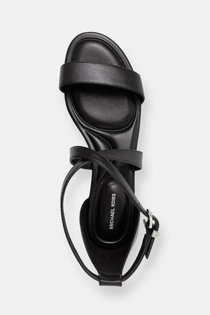MICHAEL Michael Kors kadın düz taban deri sandalet Alexa Flex Flat Sandal