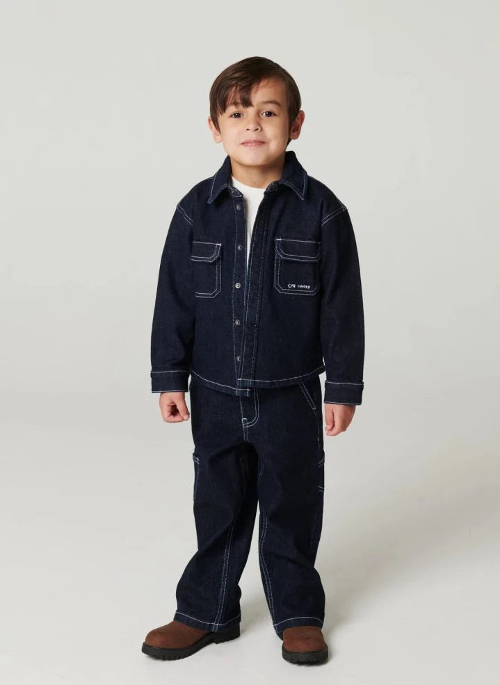Copenhagen Colors - Organik Pamuk Denim Gömlek | Koyu Mavi