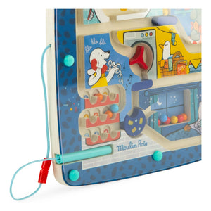 Moulin Roty - Puce & Pilou magnetisches Labyrinth | Blau