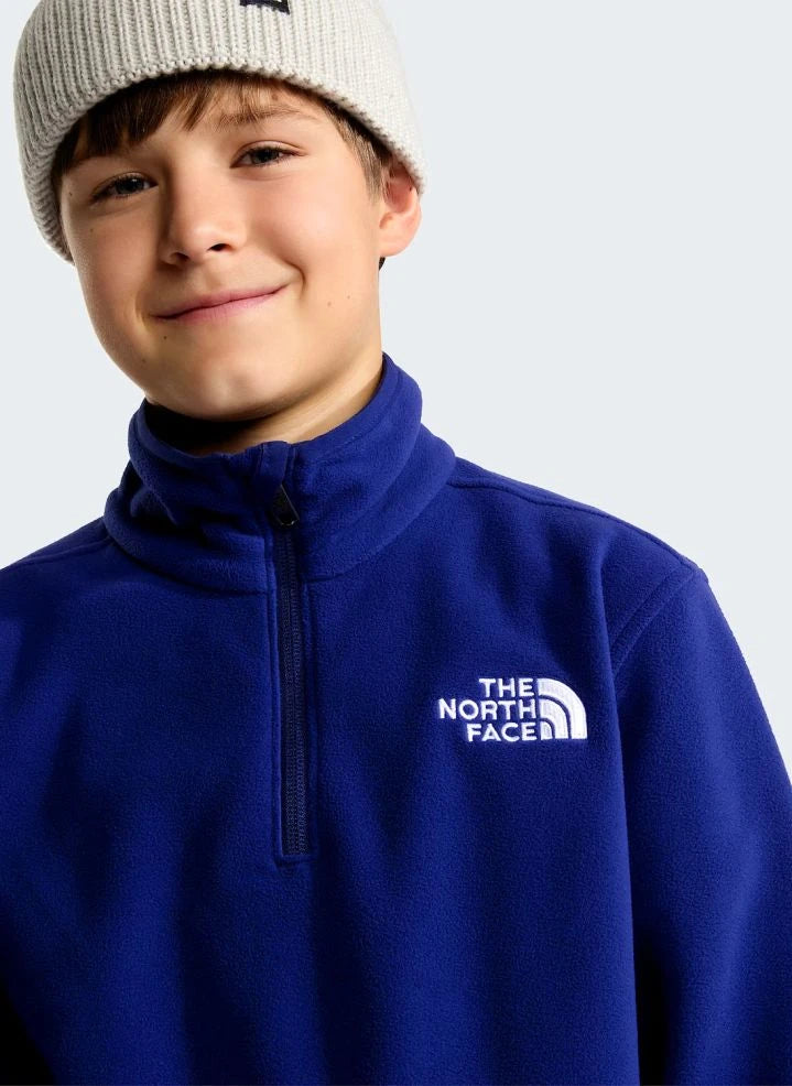 The North Face - Glacier Trucker Stil Kapuzenfleece | Königsblau