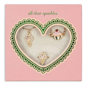 Konges Sløjd - Halsketten-, Armband- und Ring-Set Glaces | Gold