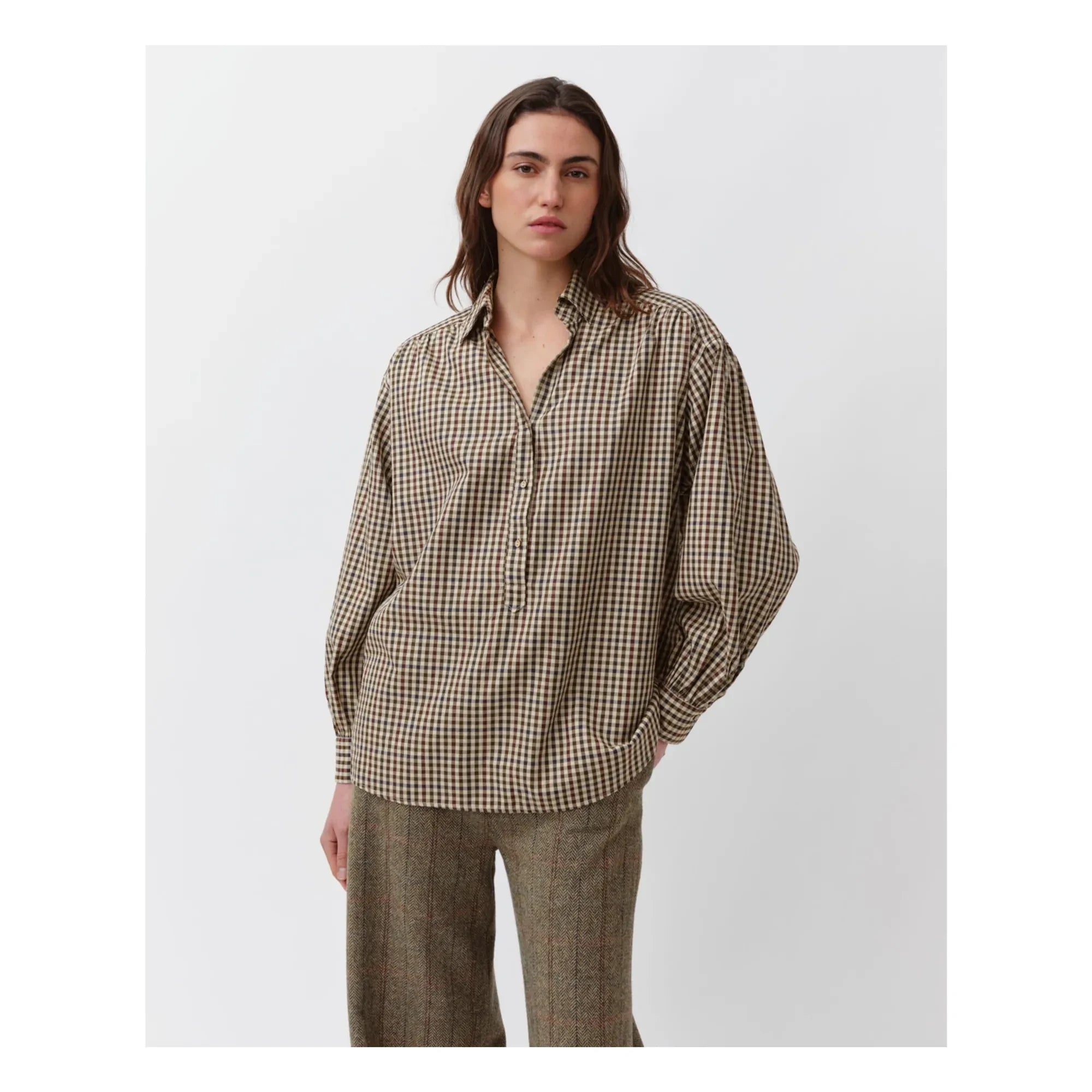 Diega - Calbiza bluz | Haki