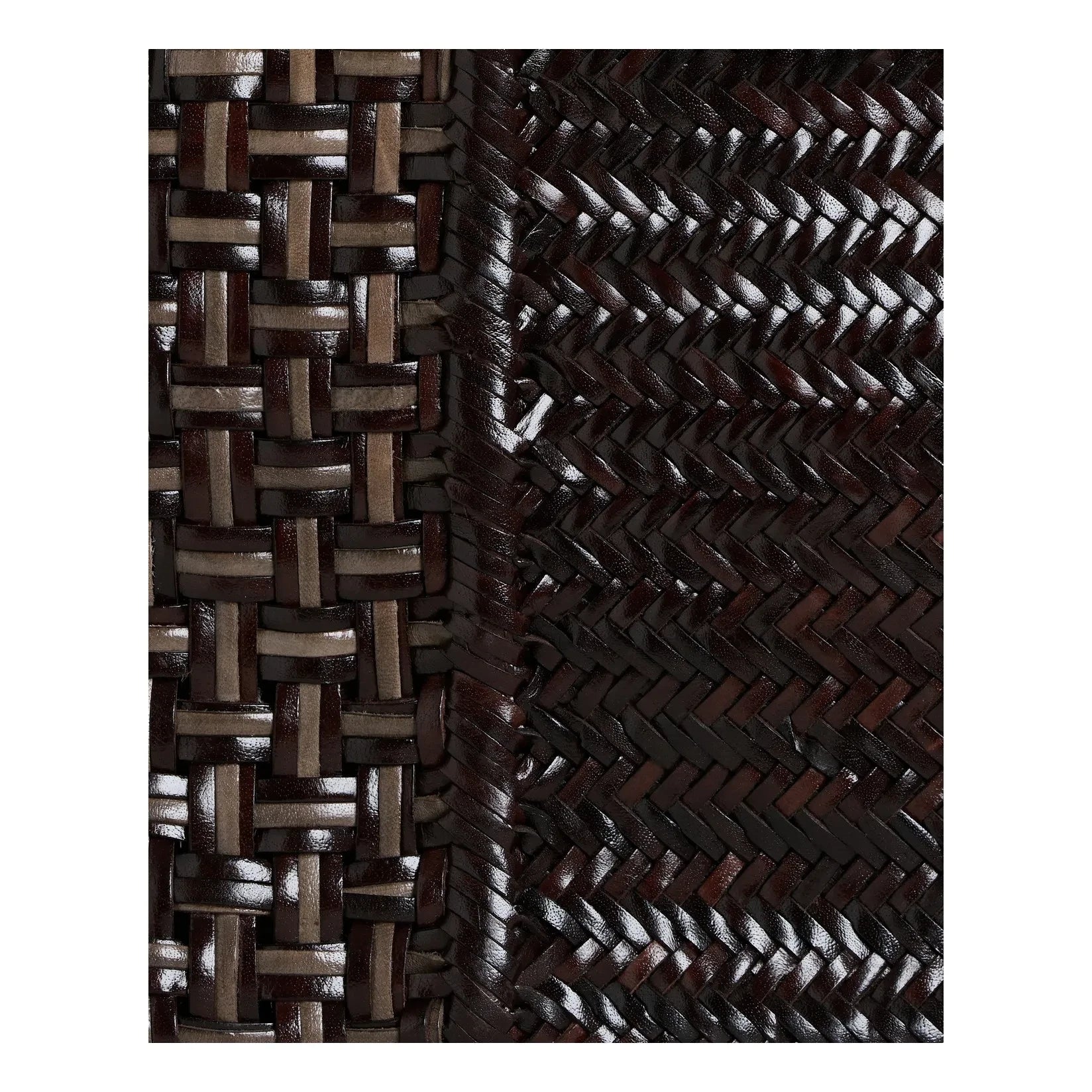 Vipera - Clutch aus Leder mit Kissenbesatz | Schokolade