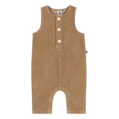 Petit Bateau - Gerippte Latzhose | Beige