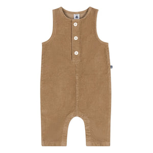 Petit Bateau - Gerippte Latzhose | Beige