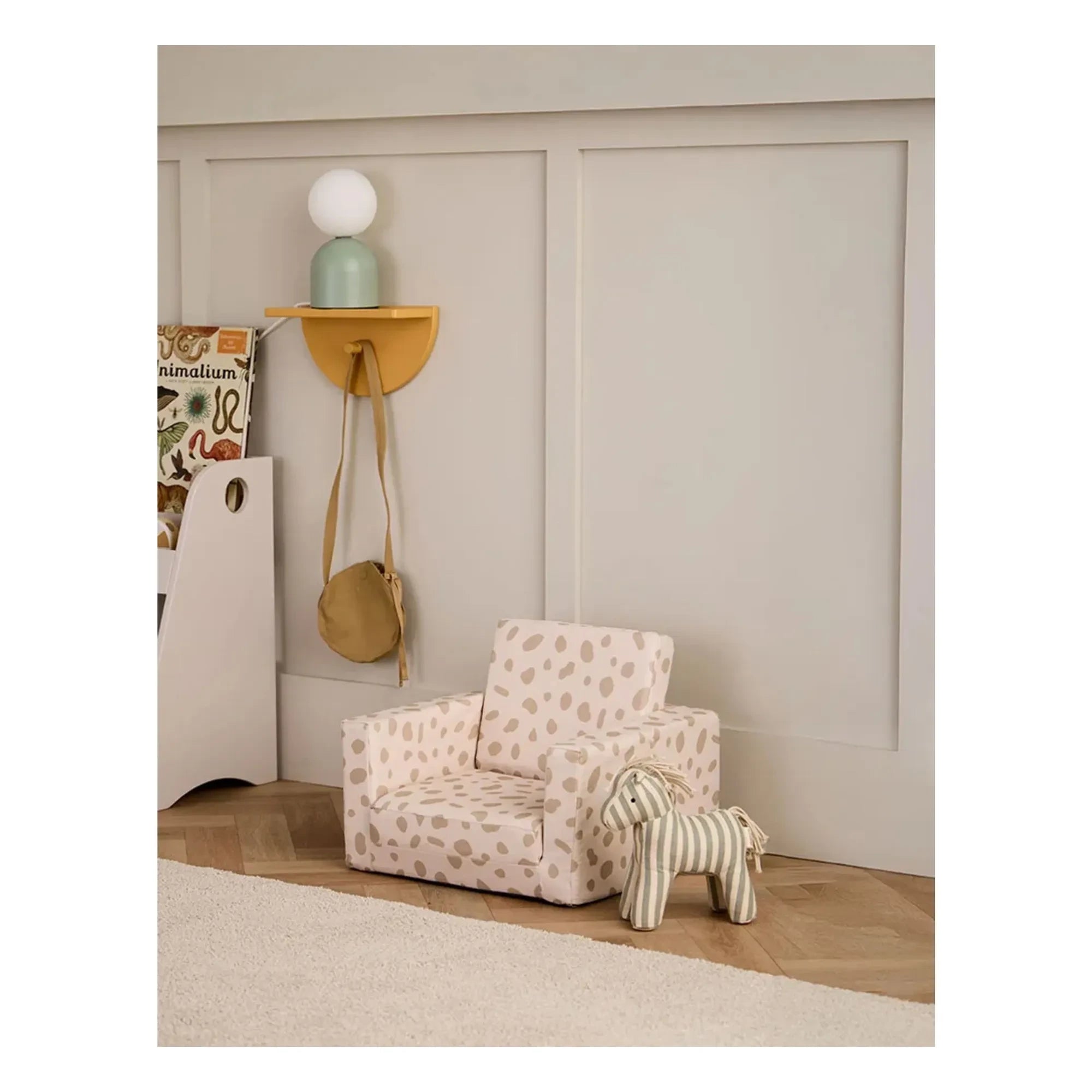 Kid's Concept - Sessel mit Tupfenmuster | Grau
