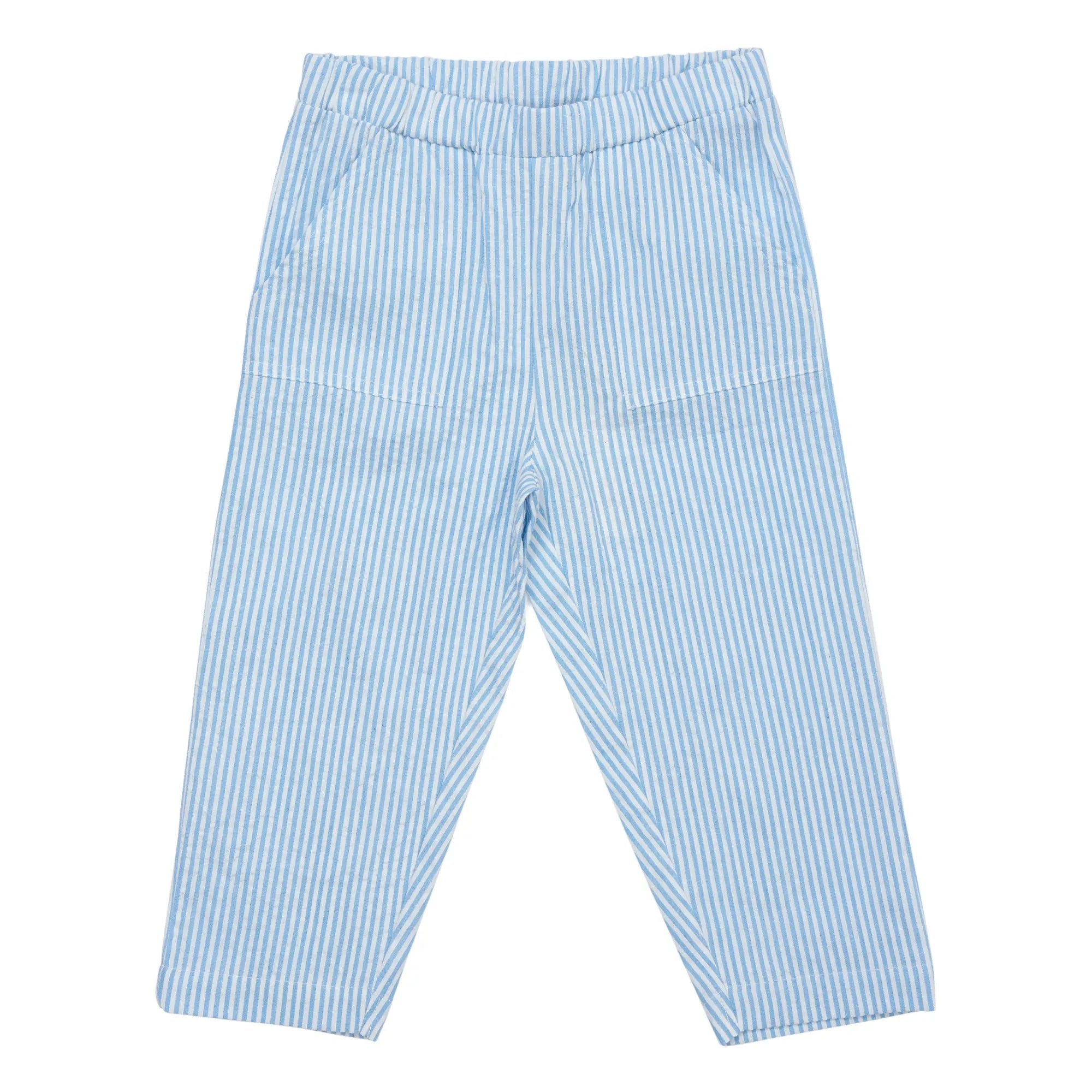 Copenhagen Colors - Seersucker Hose | Hellblau