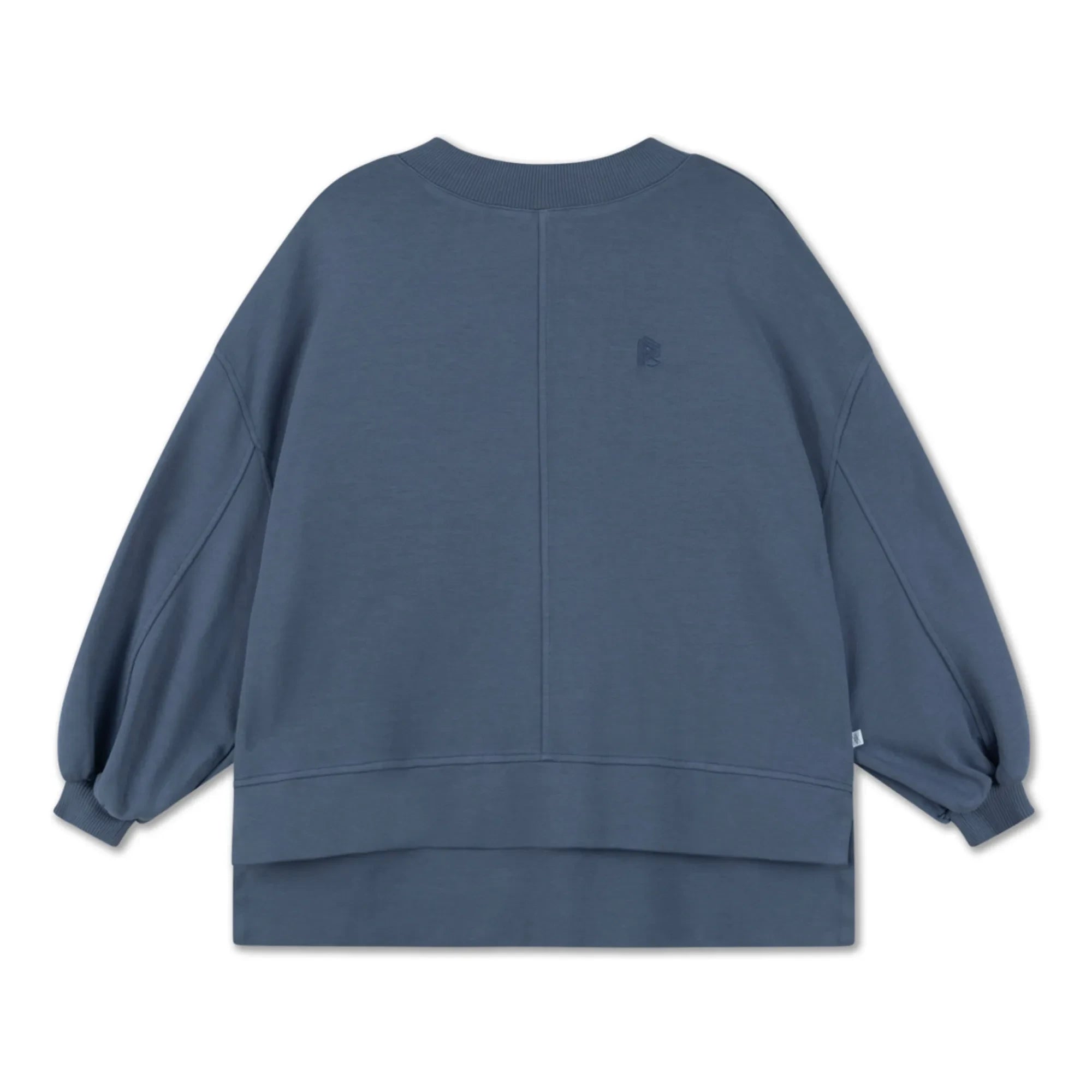 Repose AMS – Sweatshirt aus Bio-Baumwolle in Kastenform | Kohlegrau