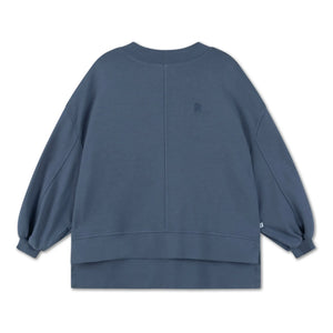 Repose AMS – Sweatshirt aus Bio-Baumwolle in Kastenform | Kohlegrau