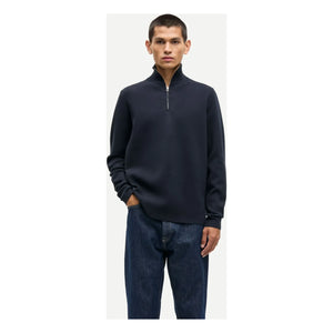 Samsoe Samsoe - Gunan Half-Zip-Sweatshirt | Dunkelblau