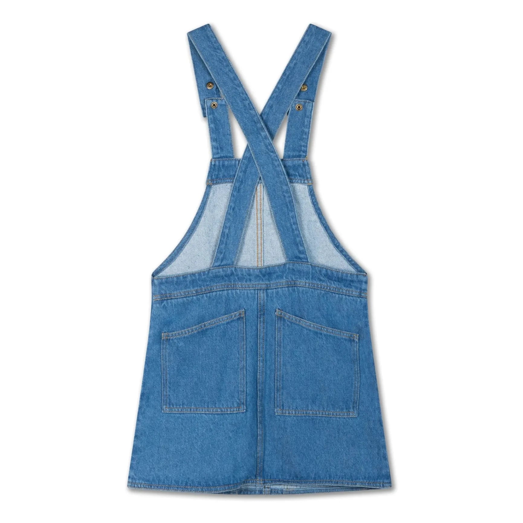 Repose AMS - Latzkleid aus Bio-Baumwolle | Denimblau