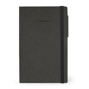 Legami - Gestreiftes Notizbuch, Monochrom Weiche Abdeckung - Tiefgrafit - Mein Notizbuch