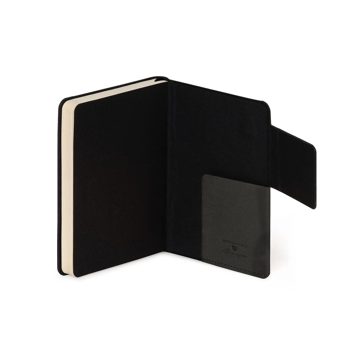 Legami - Liniertes Notizbuch mit monochromem Softcover - Black Suit - Mein Notizbuch