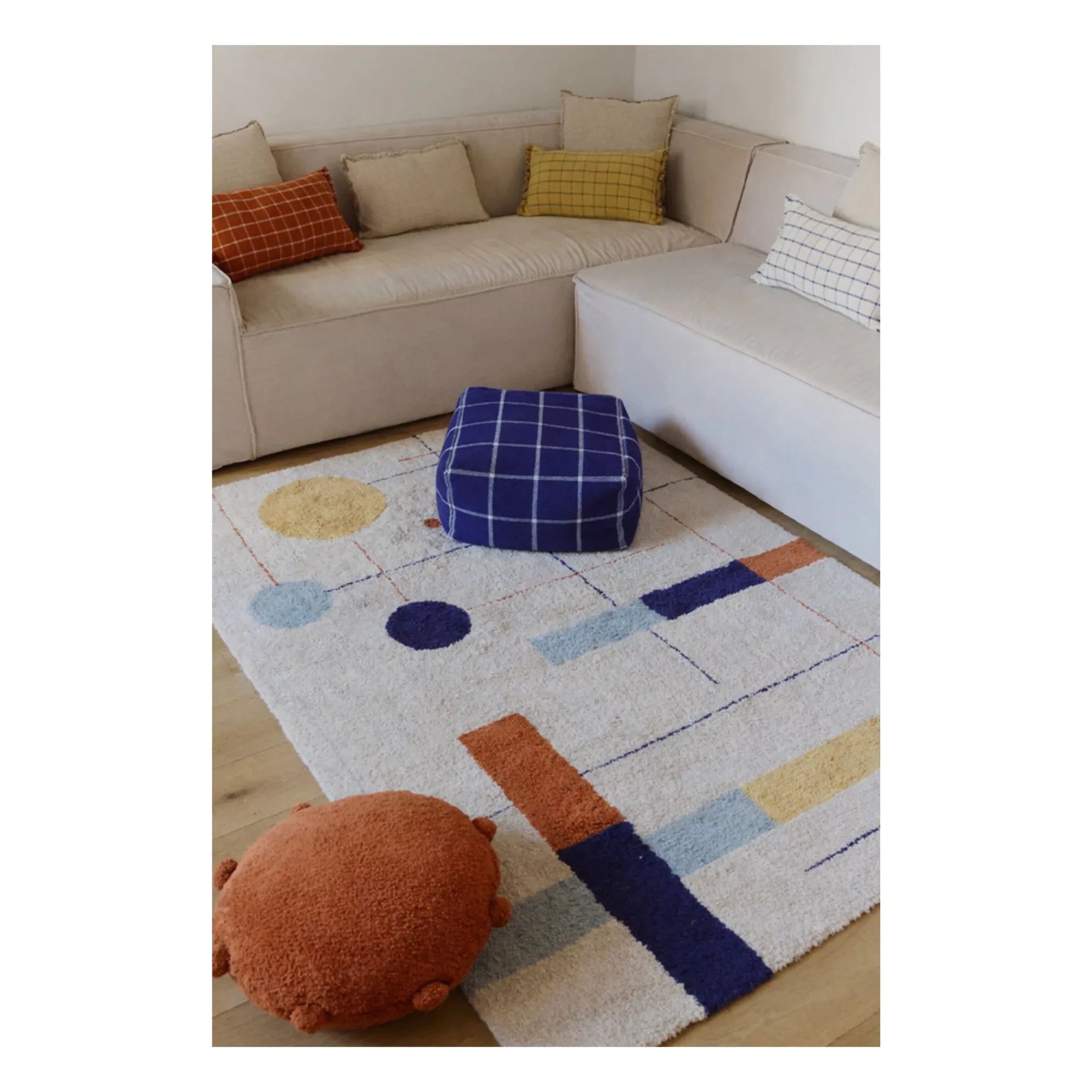 Lorena Canals - Geometrisches Muster Teppich | Beige