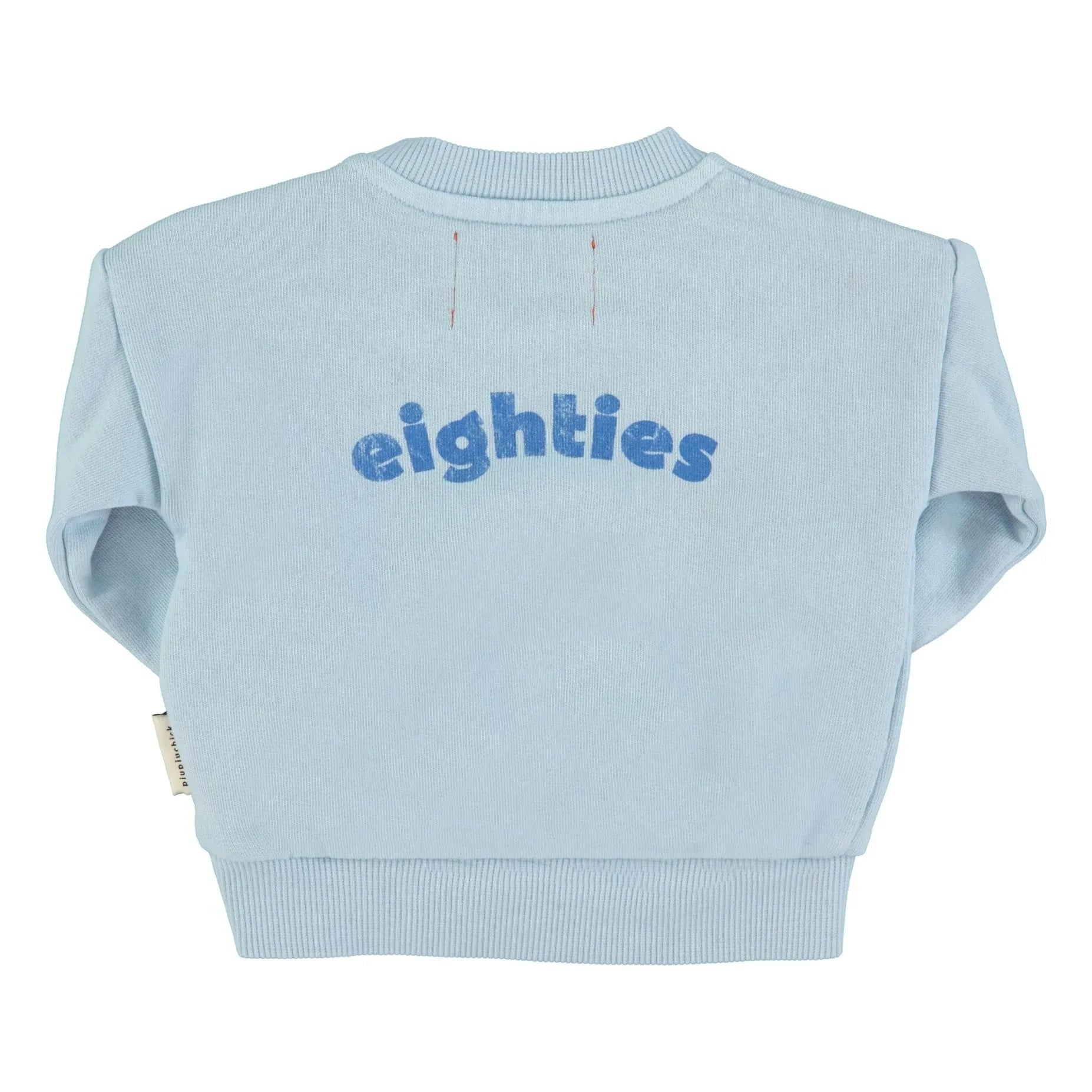 Piupiuchick - Eighties Sweatshirt aus Bio-Baumwolle | Hellblau