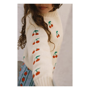 Tinycottons - Cherry Pullover | Blassgelb