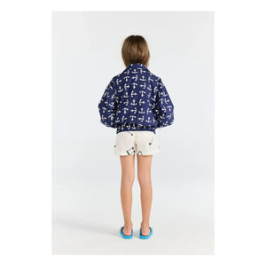 The Animals Observatory - Bomberjacke Tiger Anchors aus Bio-Baumwolle | Dunkelblau