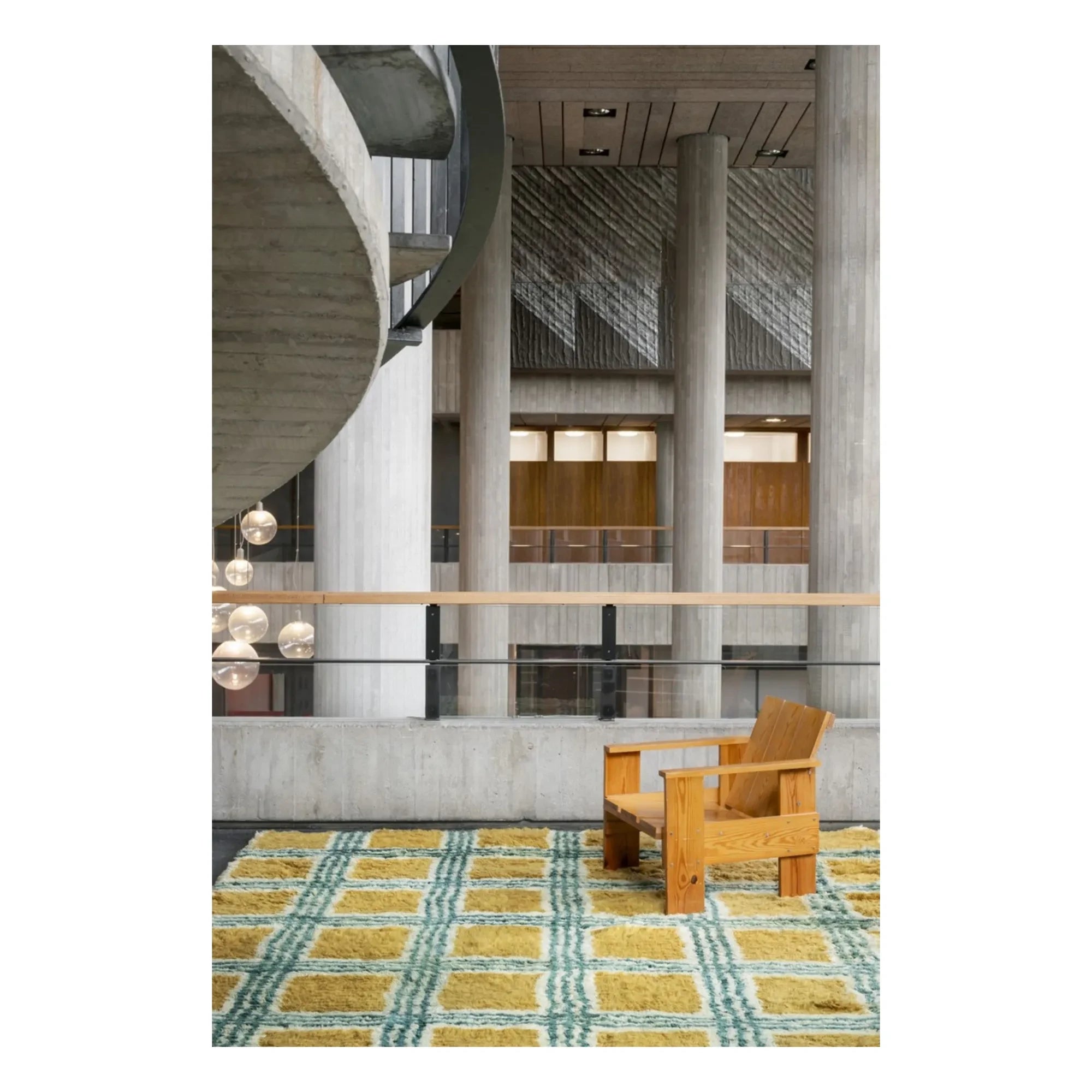 Layered - Wollteppich Pergola, Evelina Kroon | Senfgelb