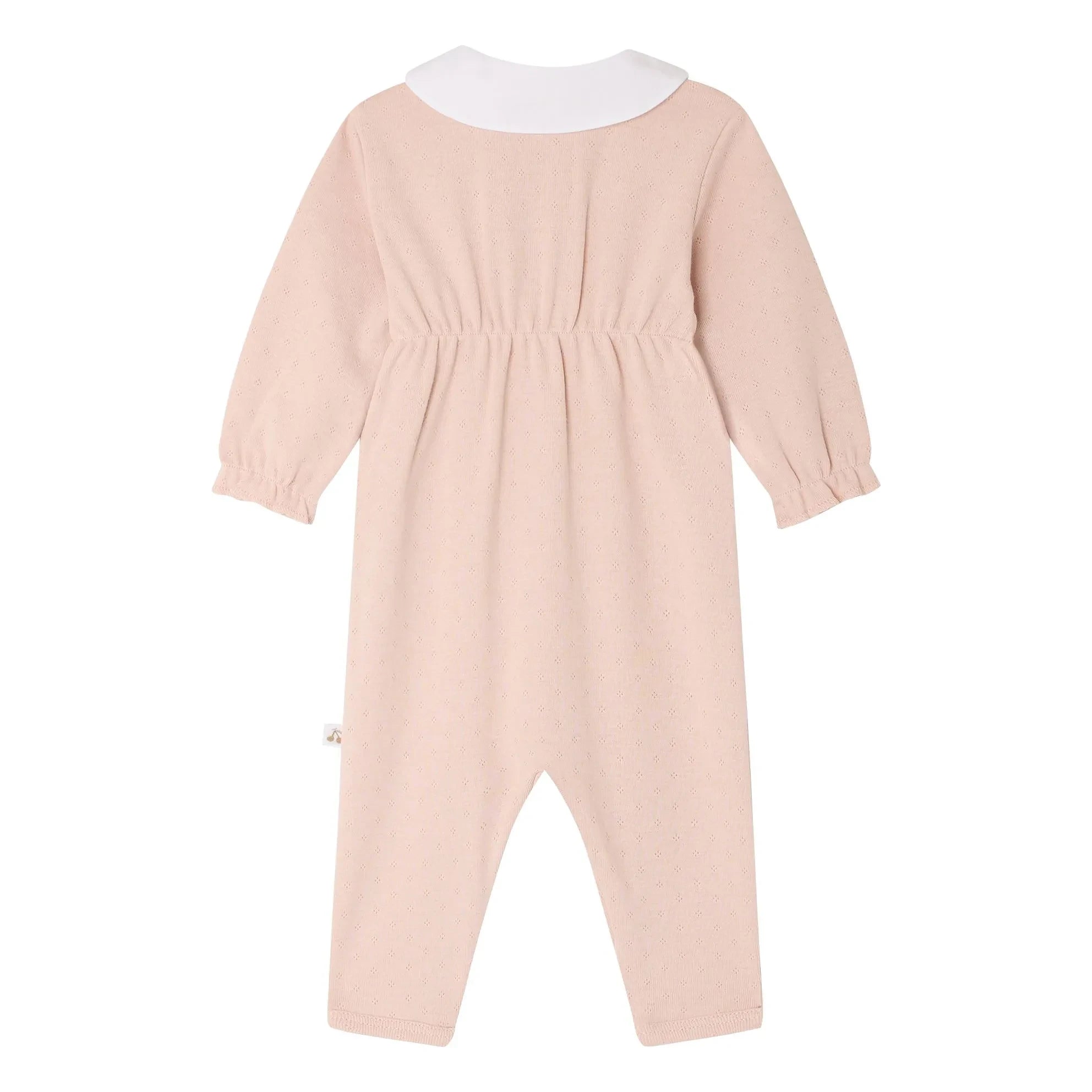 Bonpoint - Cayla Bio-Baumwoll-Pyjama mit Peter-Pan-Kragen | Pfirsichfarben
