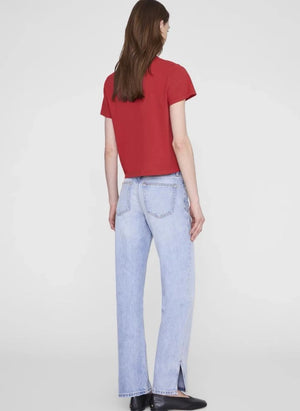 Anine Bing - Shelley Baumwoll-T-Shirt | Rot