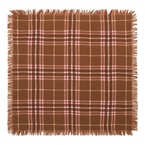 Bompard - Kleiner karierter Tartan-Kaschmirschal | Kaffee