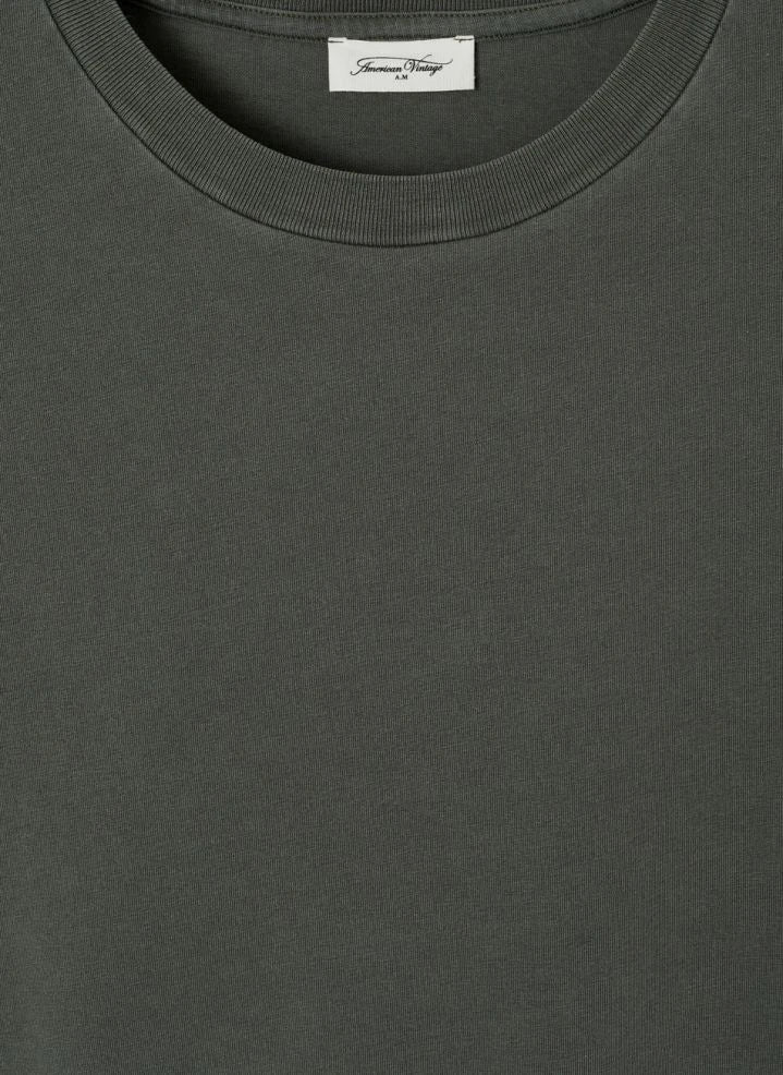 American Vintage - Fizvalley Baumwoll-T-Shirt | Dunkelgrün
