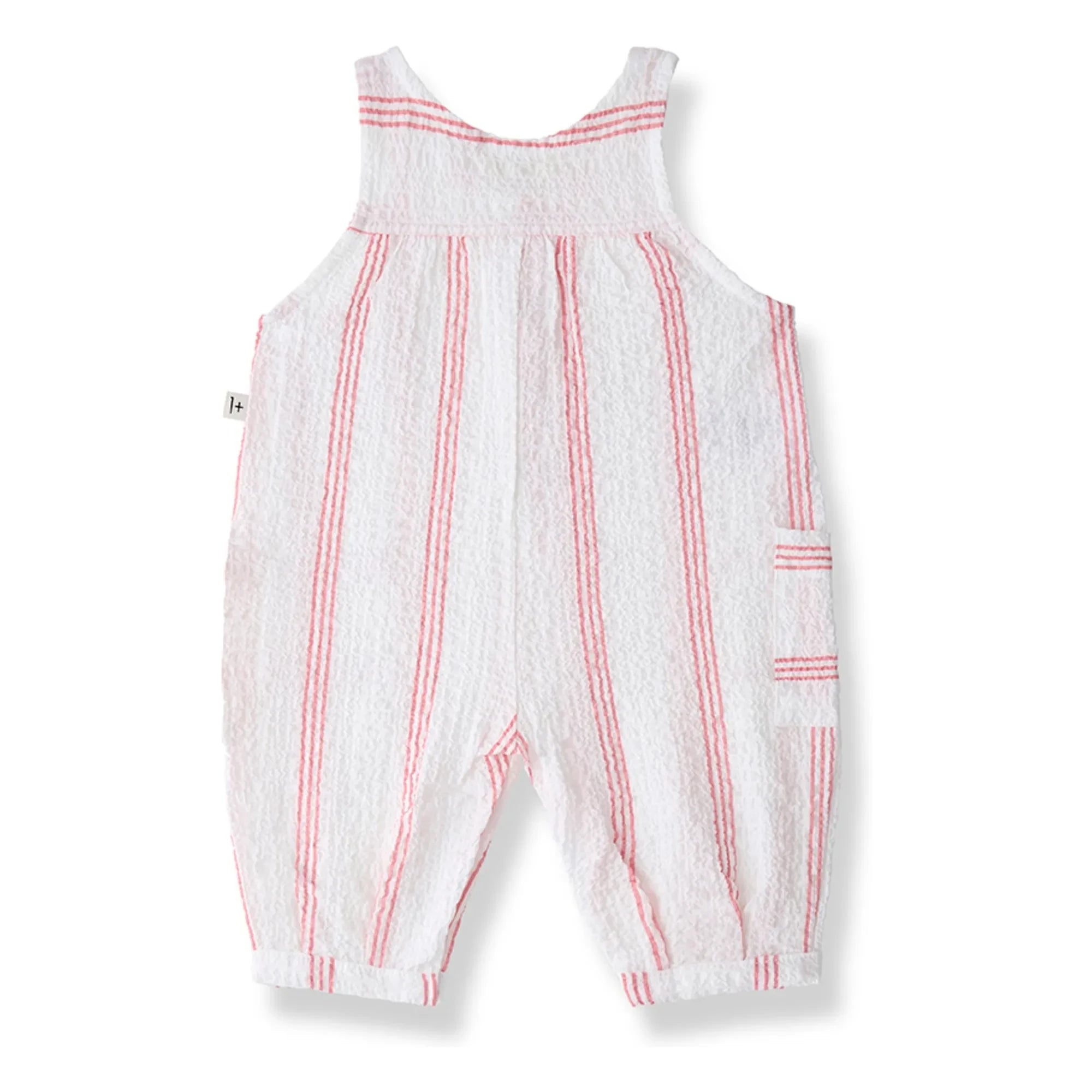 1+ in the family - Montjoi gestreifter Overall | Puder