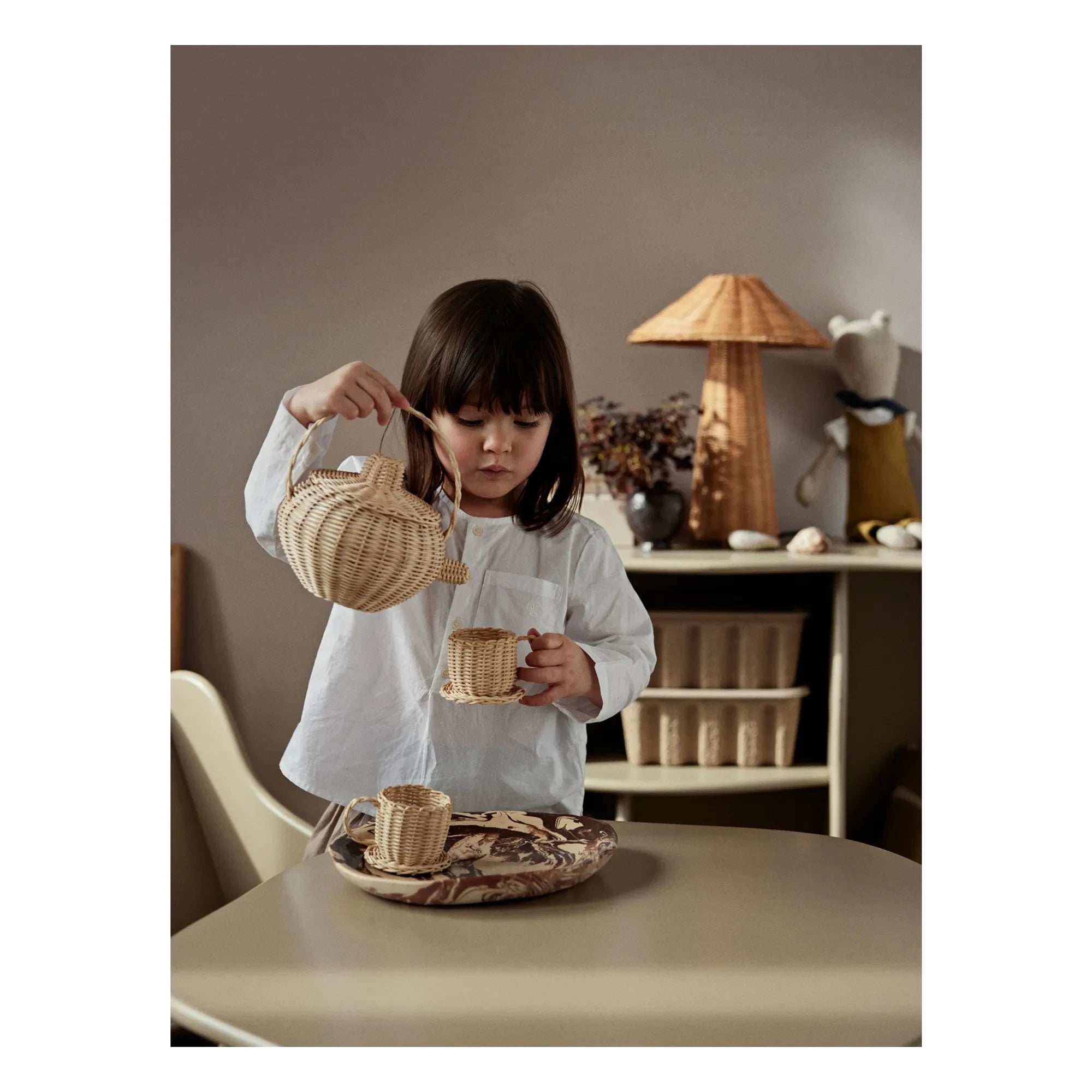 Ferm Living Kids - Rattan Teeservice | Natur