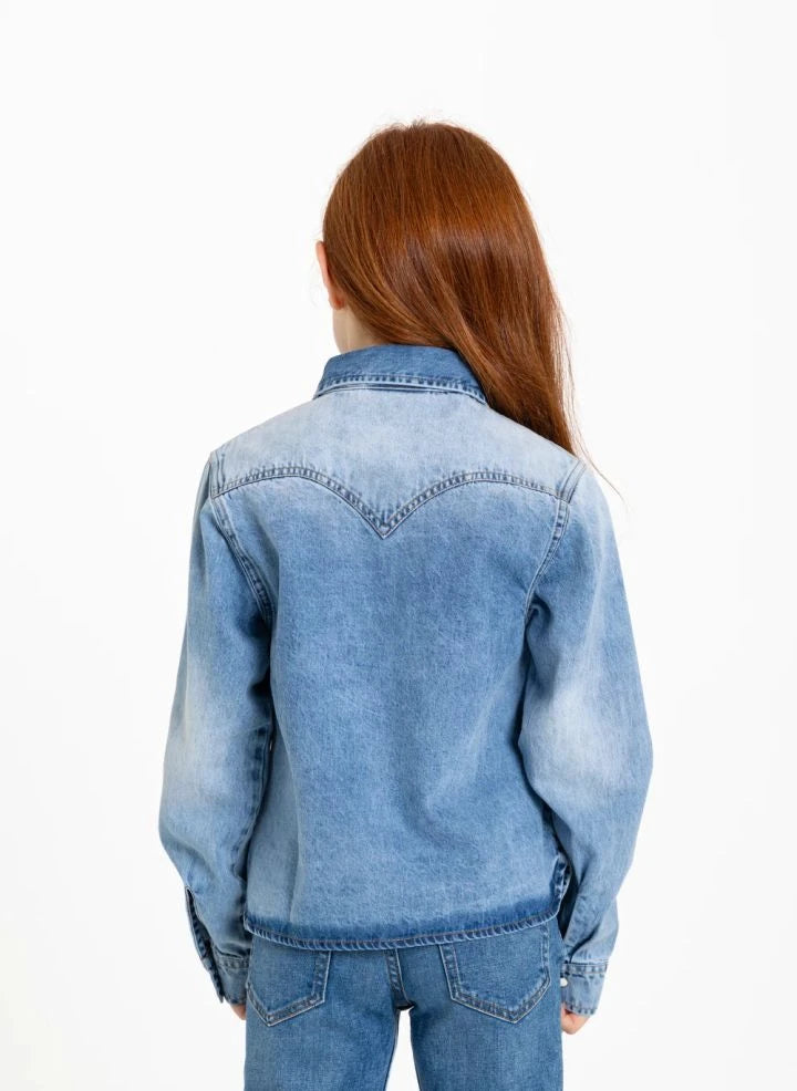 Hundred Pieces - Pauline Denim Hemd | Hellblau Denim